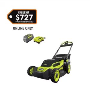 40V HP Brushless 20" Cordless Electric Battery Multi-Blade Walk Behind Self-Propelled Lawn Mower-8.0Ah Battery & Charger