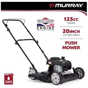 20 in. 125 cc Briggs & Stratton Walk Behind Gas Push Lawn Mower with 4 Wheel Height Adjustment and Prime 'N Pull Start